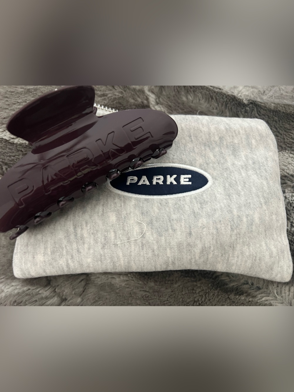 Parke EGGPLANT Claw Clip.   SOLD OUT COLOR